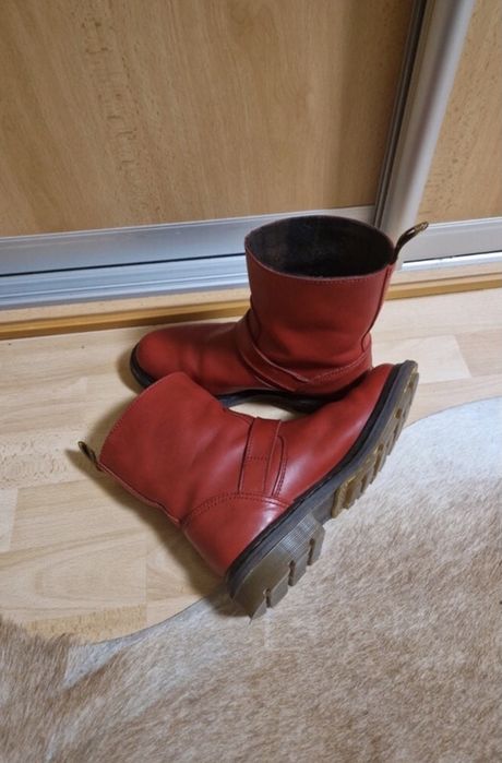 Czerwone martensy botki 38