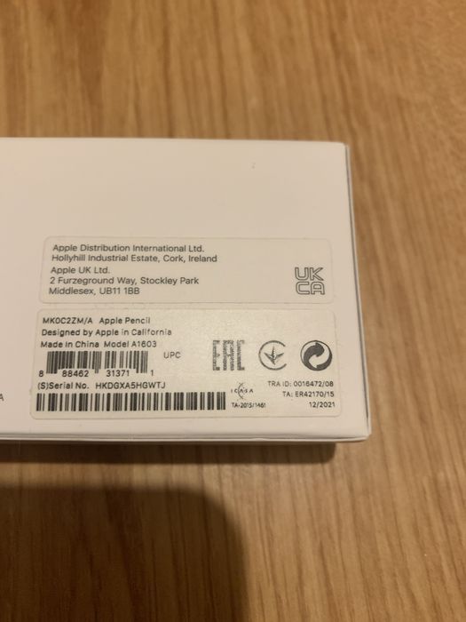Apple Pencil 1 Generacja A1603 MK0C2ZM/A Rysik Ołówek