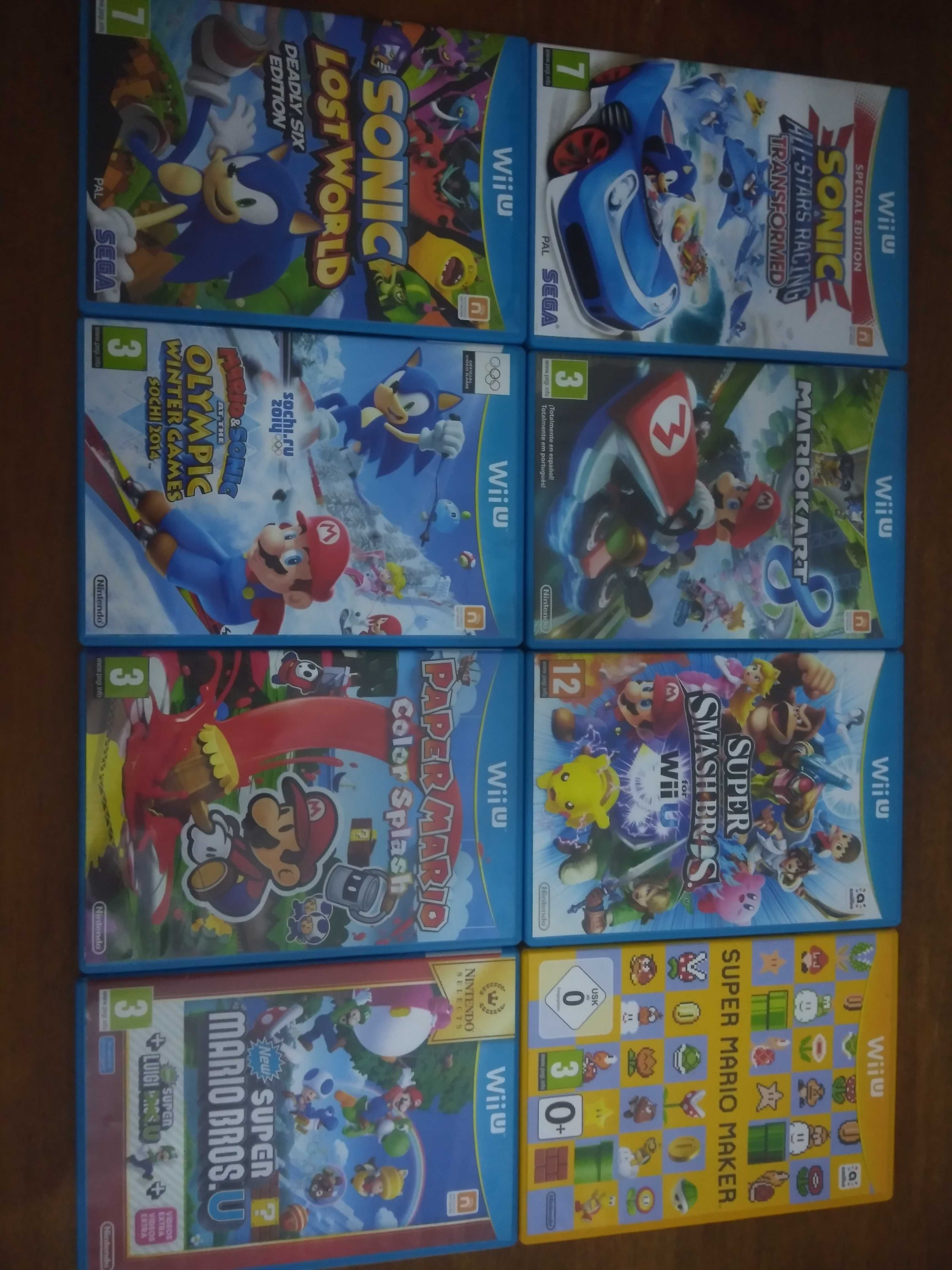 Jogos Wii U Legend of Zelda, Super Mario, Sonic, Lego, Minecraft