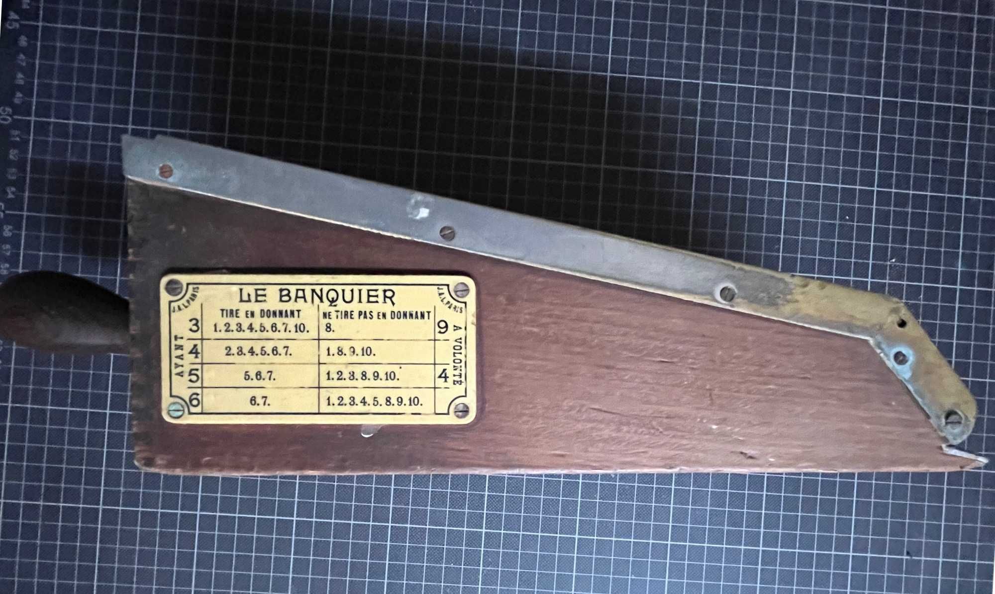 Dispensador de cartas de jogo de mesa LE BANQUIER