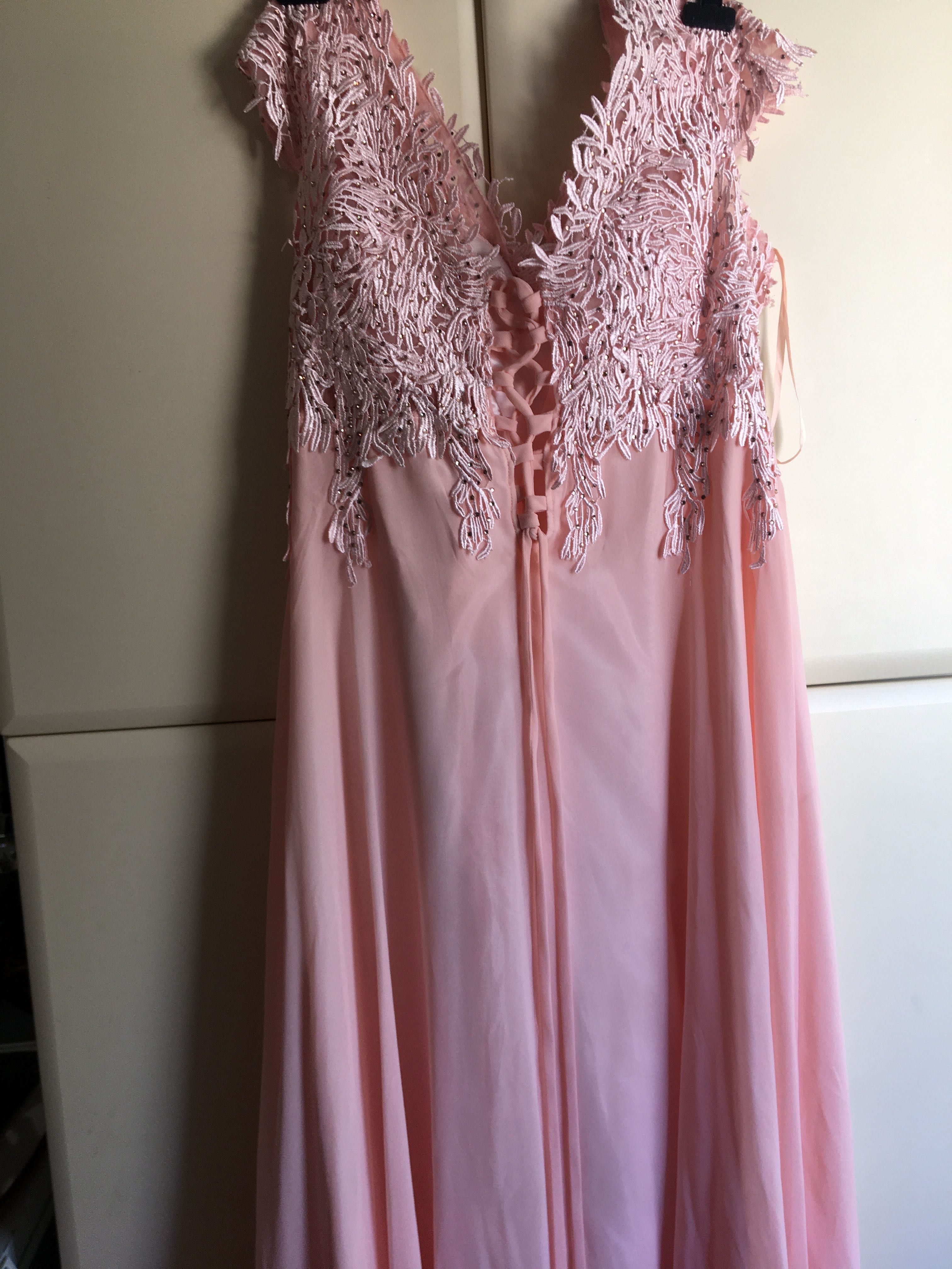 Vestido de festa rosa