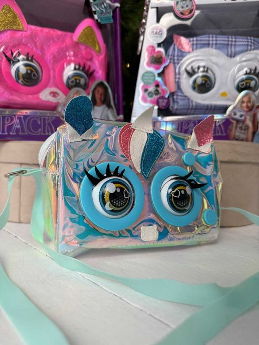 Інтерактивна сумочка (ksy 958-3) кліпає оченятами, звуки, глазками