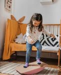 Дитячий балансир дерево Рожевий LUNAtoys. Балансборд Більгоу