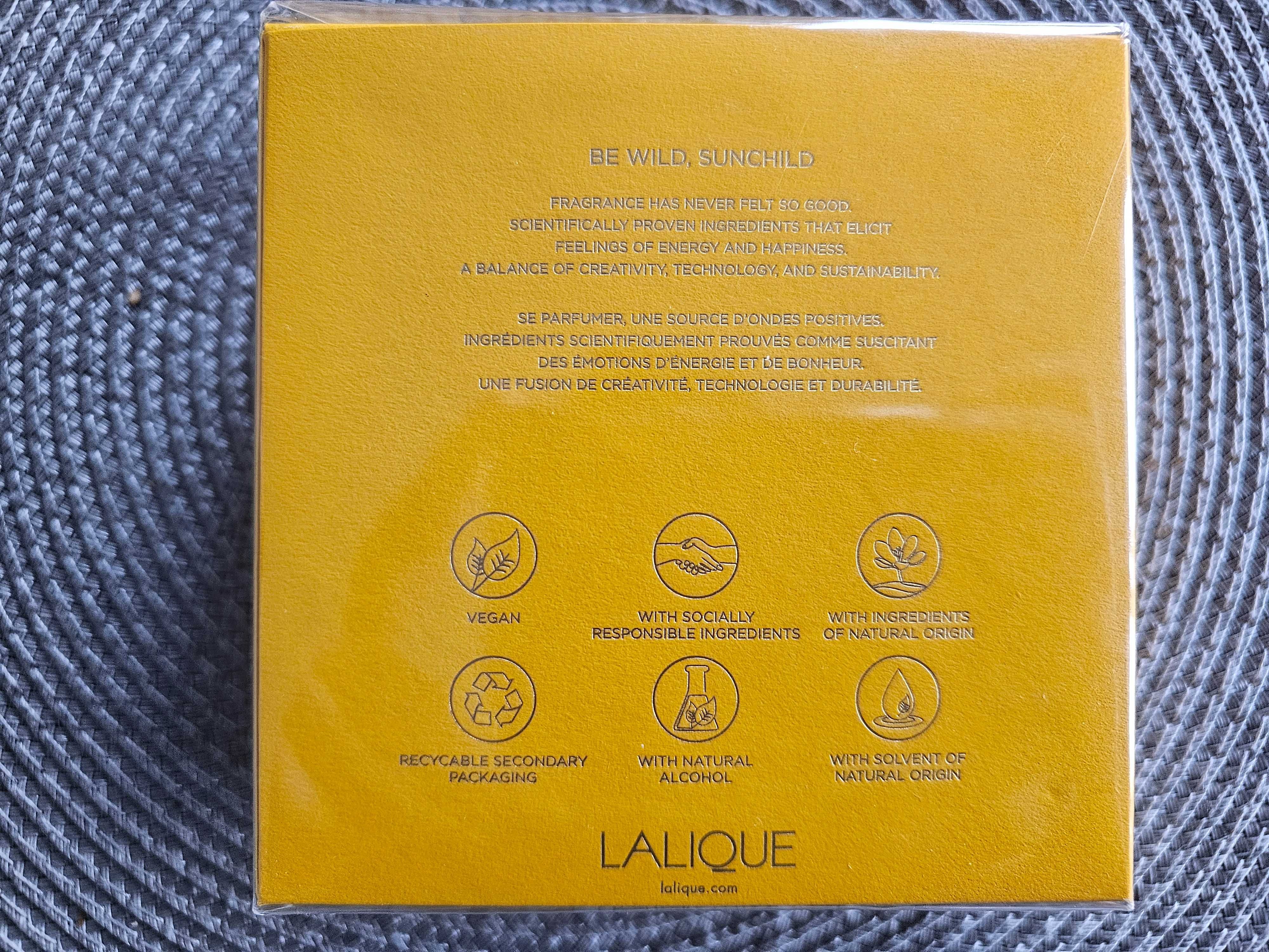 Woda perfumowana dla kobiet Lalique Soleil Vibrant, 100 ml, nowa,folia