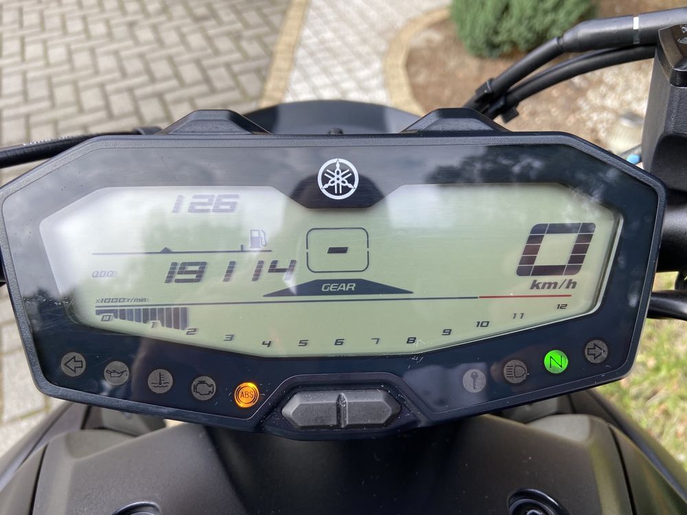 Yamaha MT07 ABS 1wł 19tys km Bezwypadkowy Oryginał Transport Raty