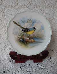 Cudny ROYAL ALBERT Vintage Ptak Talerz Kolekcjonerski Anglia Porcelana