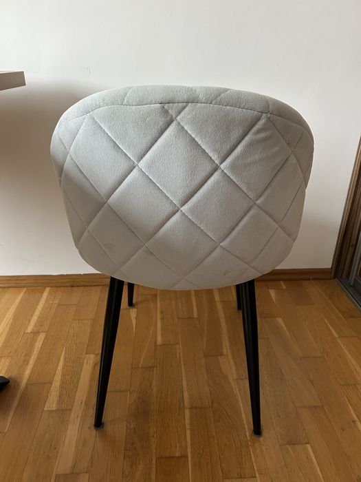 Krzesła tapicerowane welurowe 6 sztuk