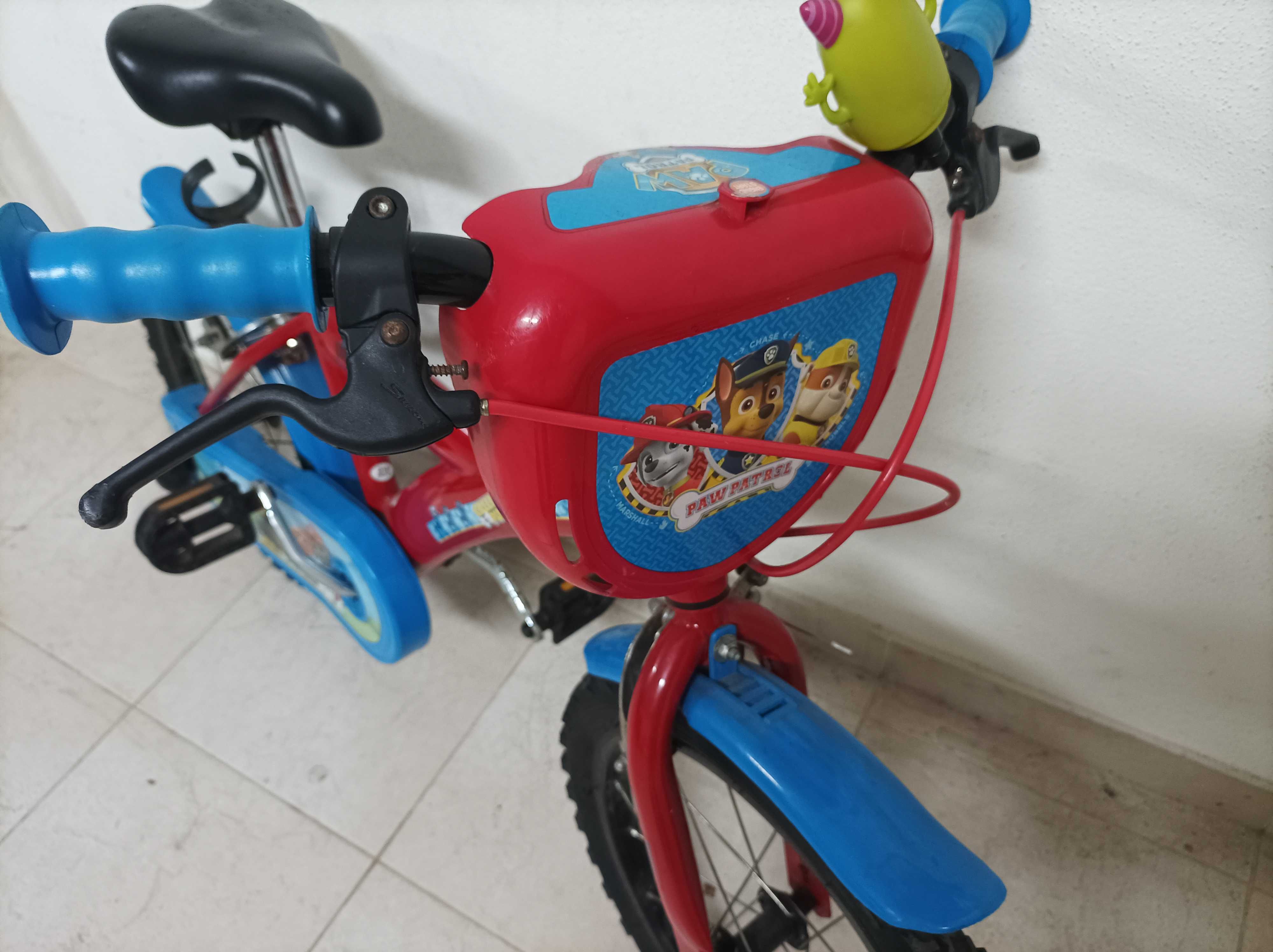 Bicicleta Infantil 16" Paw Patrol 5 A 8 Anos