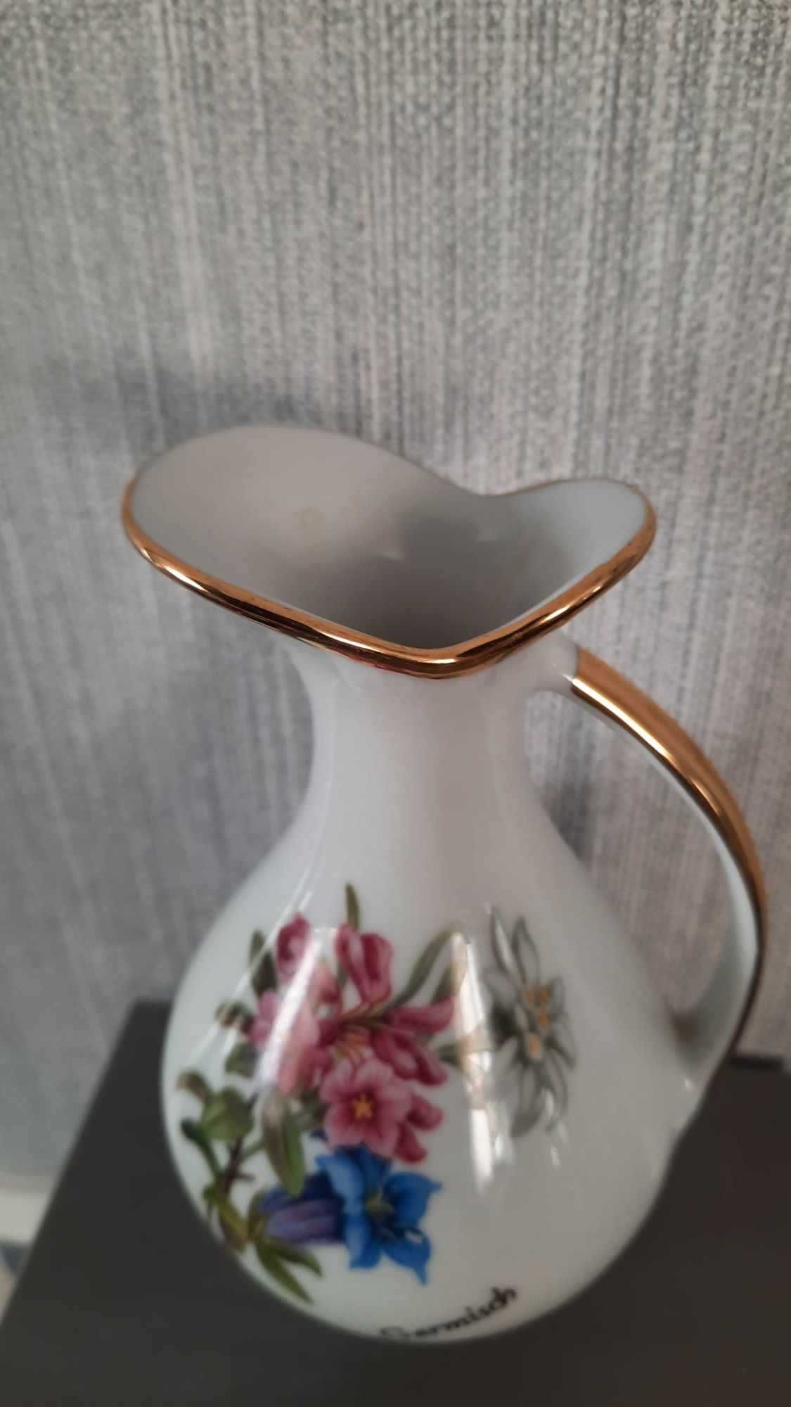 Porcelanowy dzbanek Kwiaty alpejskie Waldershof Bavarialata 50-te