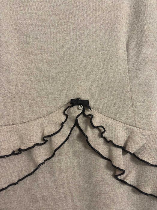 SIMPLE sukienka z baskiną inspiracja lata 50 60  WEŁNA