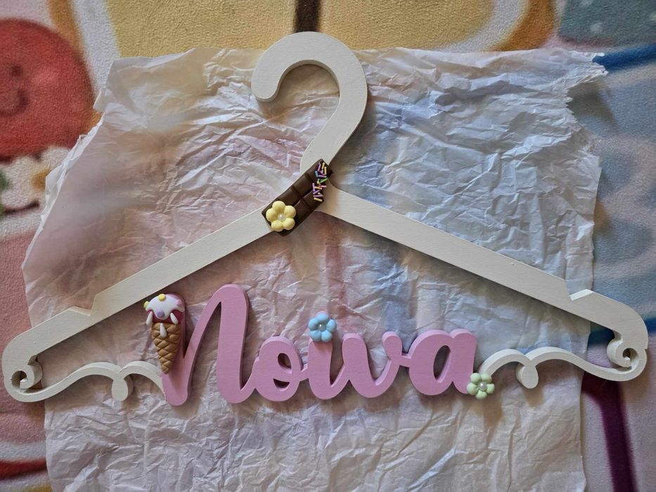 Cabide Madeira Personalizado Noiva