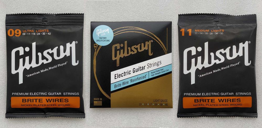 Струни Gibson для акустичної та електрогітари