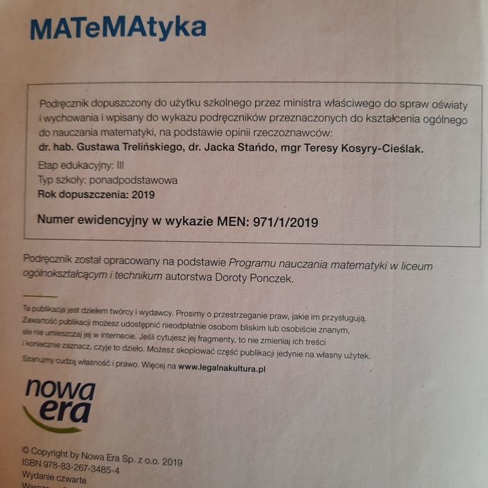 Matematyka 1 podręcznik