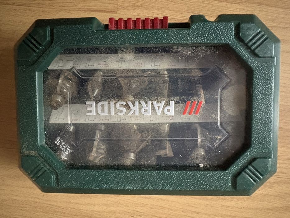 PARKSIDE Zestaw frezów 8mm do frezarki górnowrzecionowej 12 sztuk