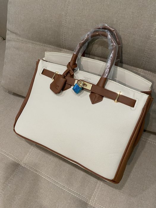 Сумка hermes birkin 35 см бежева