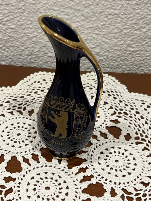 Вінтажна ваза Schedel Bavaria Echt Cobalt Berlin