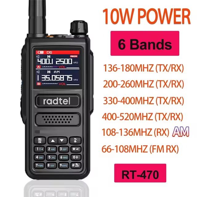 Радиостанция Radtel RT-470 РЕАЛЬНЫХ 10Вт