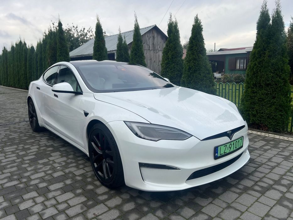 Tesla Model S Tesla S Plaid 1267ps 4x4 Pneumatyka Recaro Brembo Led Full Zamiana