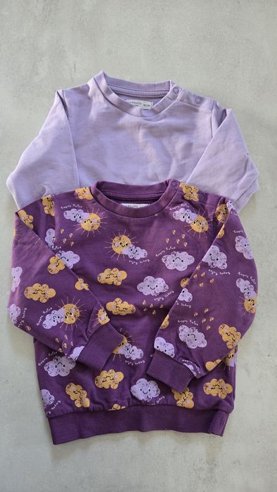 Bluzy Sinsay kolor fioletowy rozmiar 86