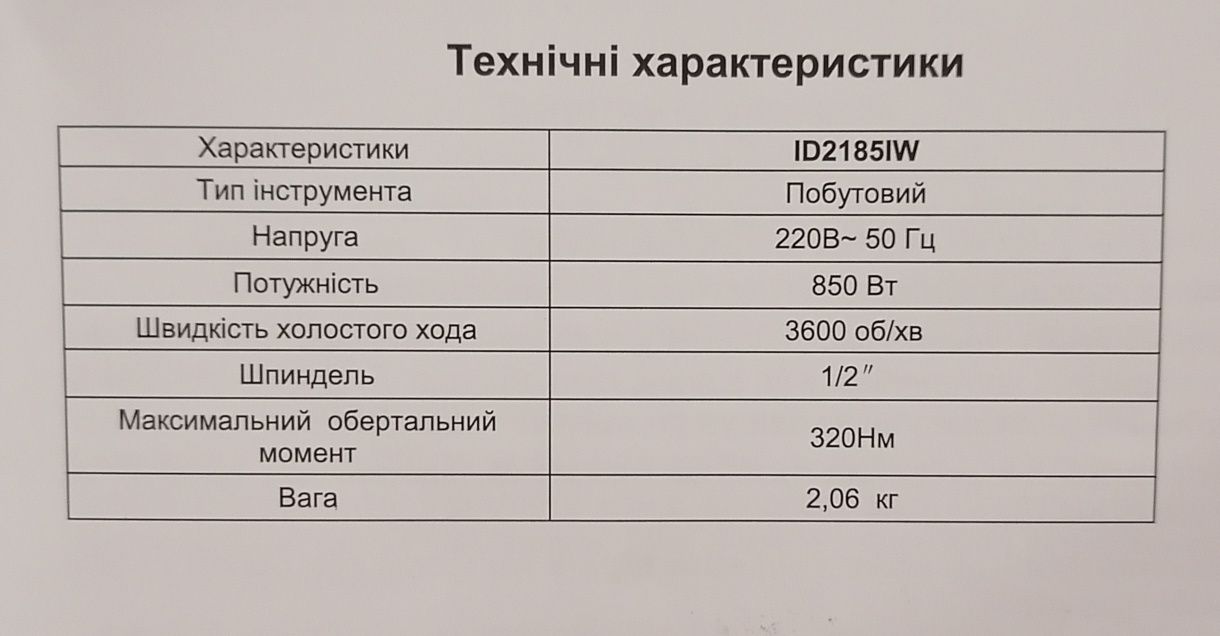 Ударный гайковерт 850 Вт новий головки / гайкокрут ударний