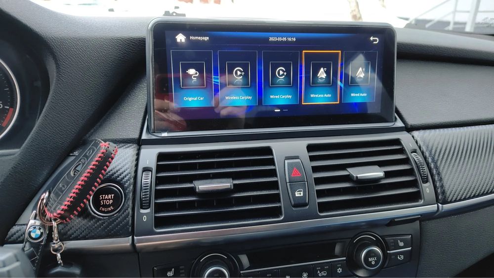 Штатна Android магнітола BMW Х5 Х6 Е70 Е71 F10 E60 Е90 Carplay