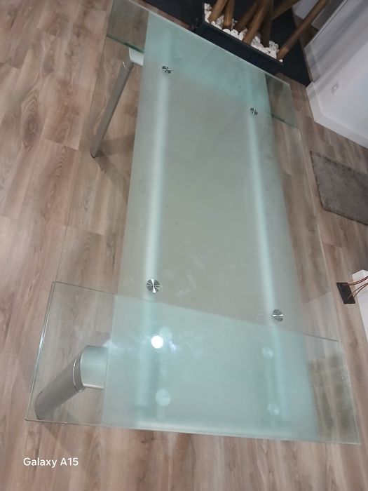 Mesa vidro extensivel