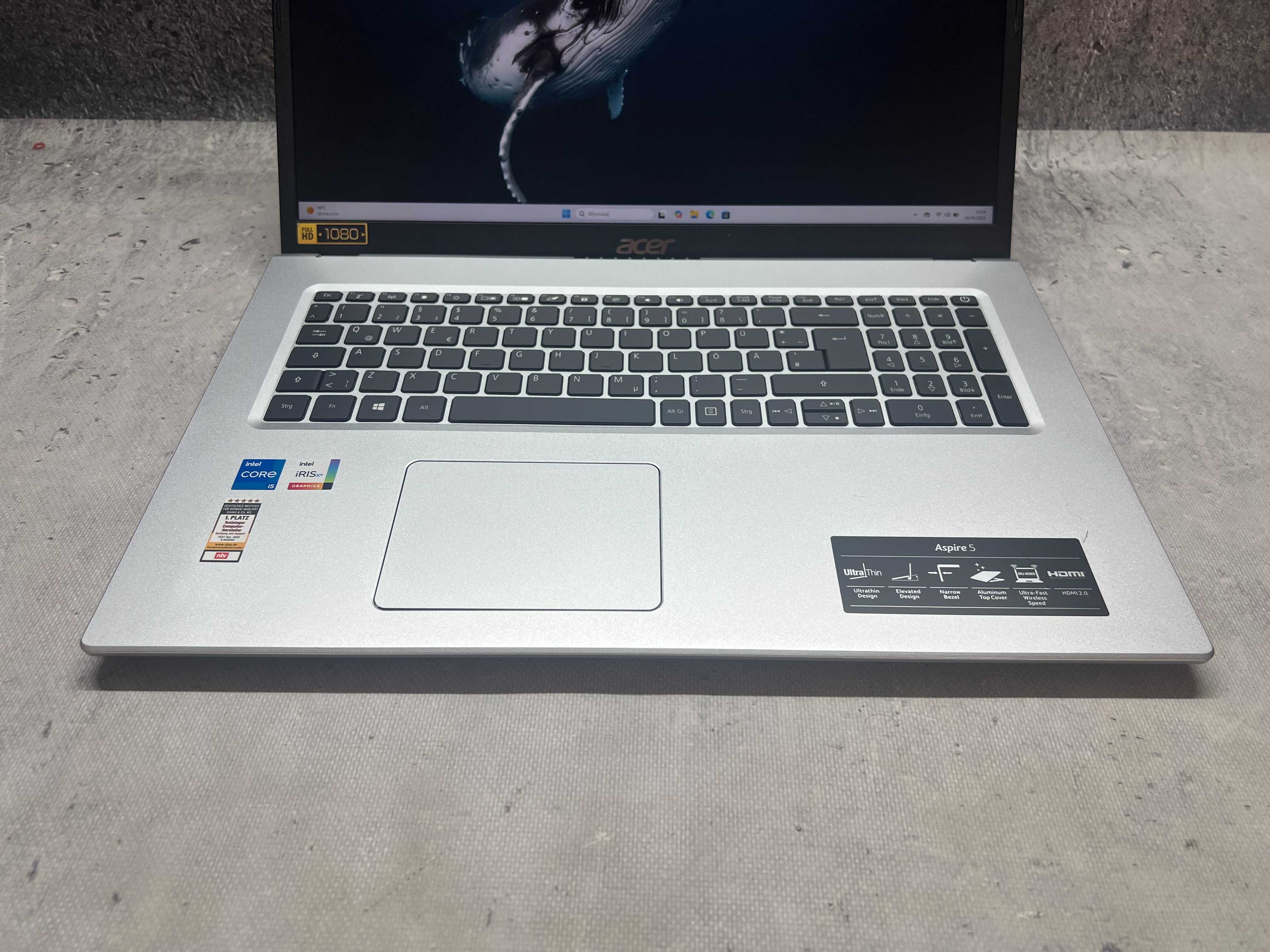 Acer Aspire 5 / i5 1135G7 4.2GHz/ 32 GB DDR4/ 2TB SSD/ IRIS/ 17.3 FHD