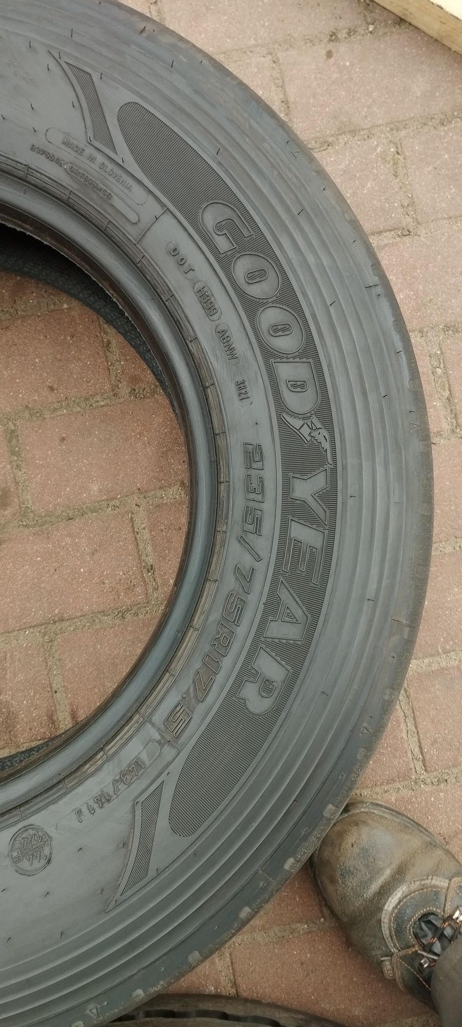 Goodyear 235/75R17.5, 2021r,10mm, bezNapraw, 235/75/17.5, Wysyłka