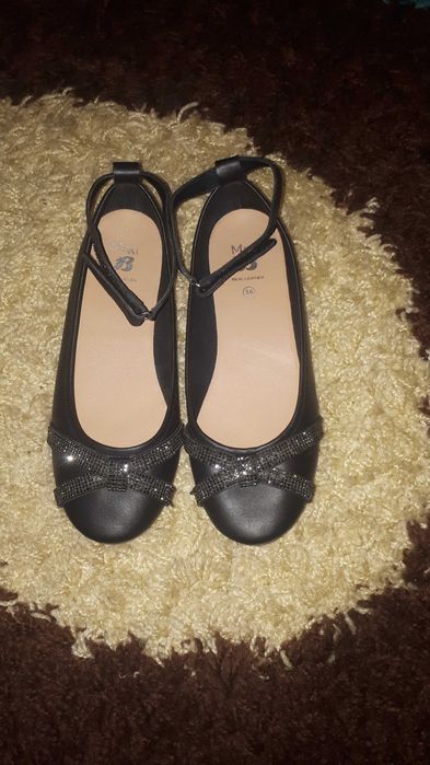 Фирменные кожаные туфли балетки 36р