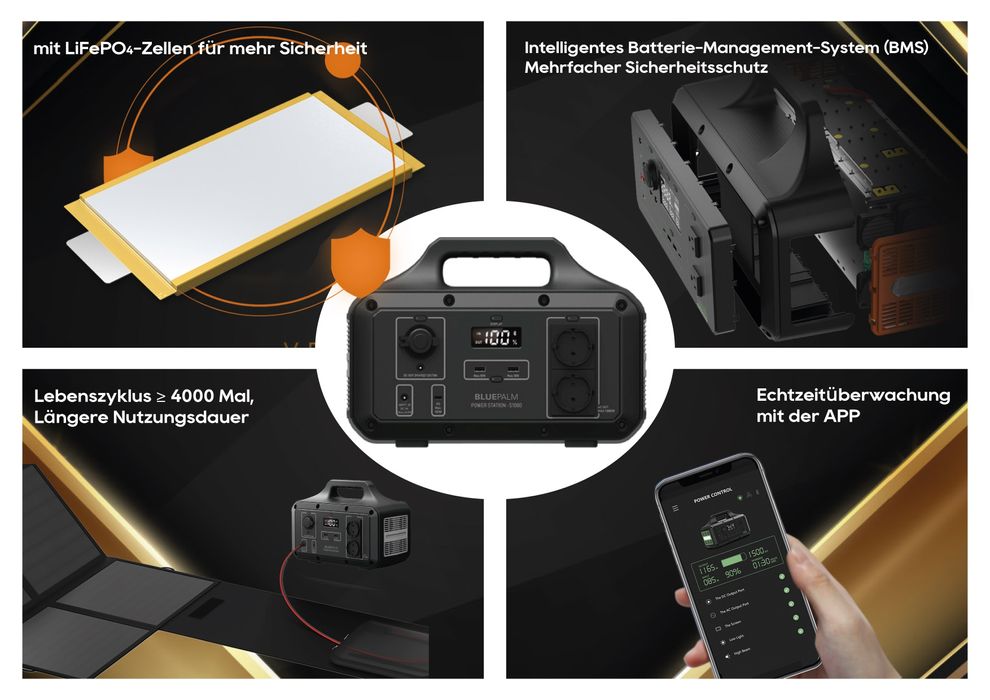 Зарядна станція Bluepalm S500F 800W 518Wh