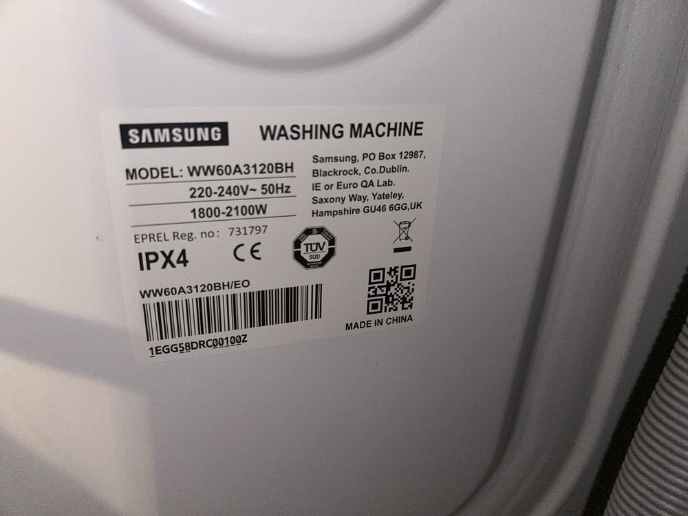 Pralka SAMSUNG WW60A3120BH EO 6kg