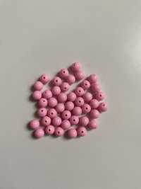 Намистини круглі " Класика" рожеві 10 мм 200 грам
