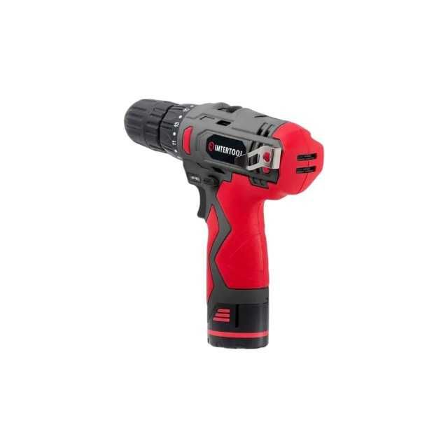Дриль-шурупокрут акумуляторний 12 В, 30Нм INTERTOOL дрель - шуруповерт