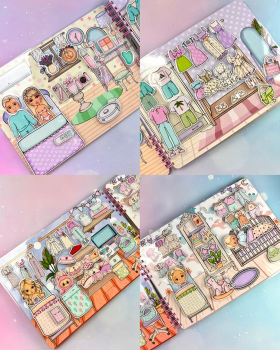 Книжка для дівчаток  на липучках Літо в серці