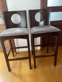 2 krzesła barowe hokery