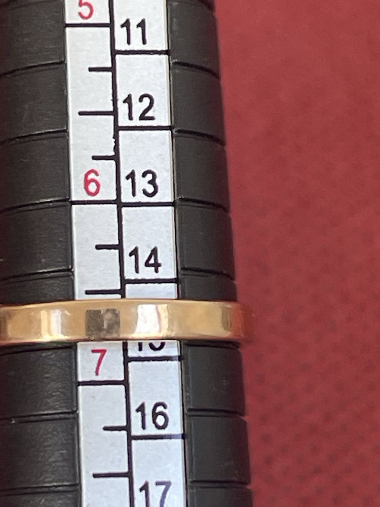 Stary Rosyjski Złoty Pierścionek z Bursztynem Złoti 583