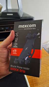 Uchwyt rowerowy do smartfona Maxcom Shock Grip czarny