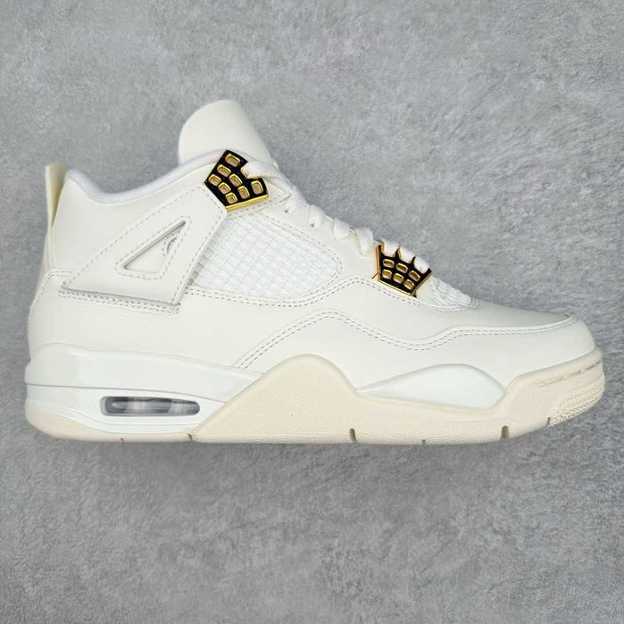 Air Jordan AJ4 Retro Salt White Metalowa klamra