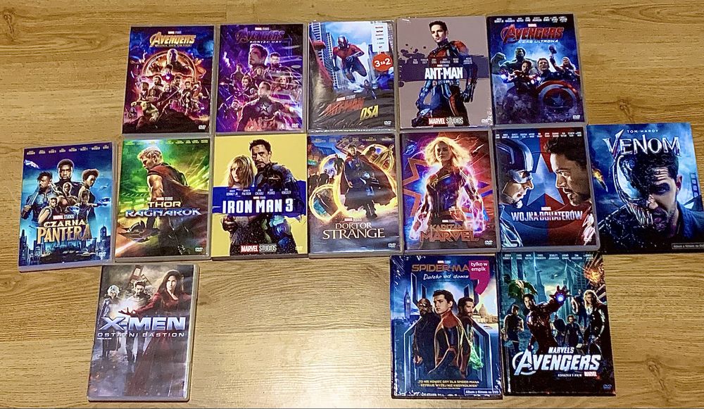 Plyty DVD z serii marvel