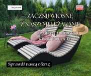 Leżak ogrodowy bujany do sauny, ogrodu | Wysyłka w całości