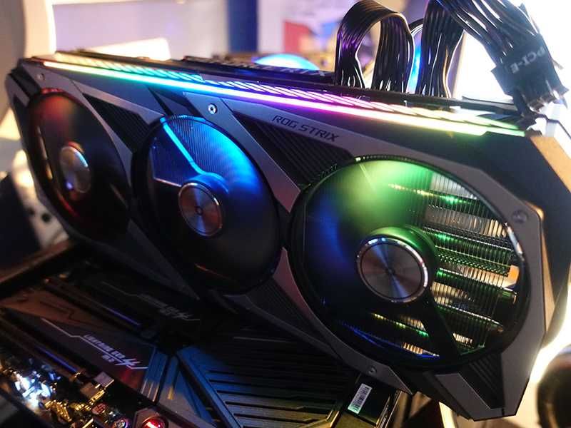Продам 7 Видеокарт Asus GeForce RTX 3080 ROG Strix OC 10GB
