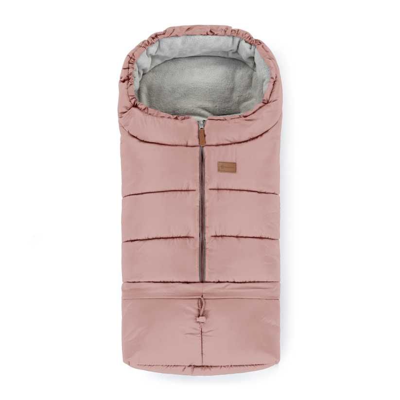 Śpiworek do wózka JIBOT 3w1 DŁUGI 110cm! +mufki Petite&Mars DUSTY PINK