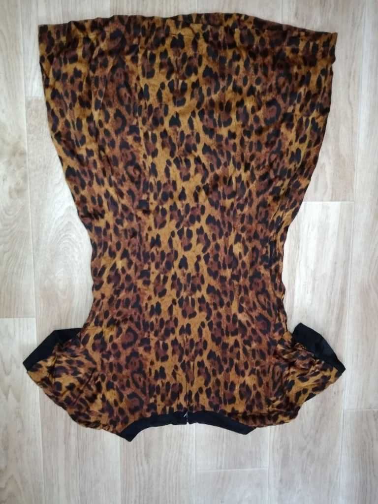 Плаття,сукня тигровий принт,леопард 48-50р,міді