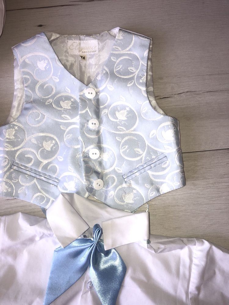 Komplet do chrztu dla chlopca r. 74