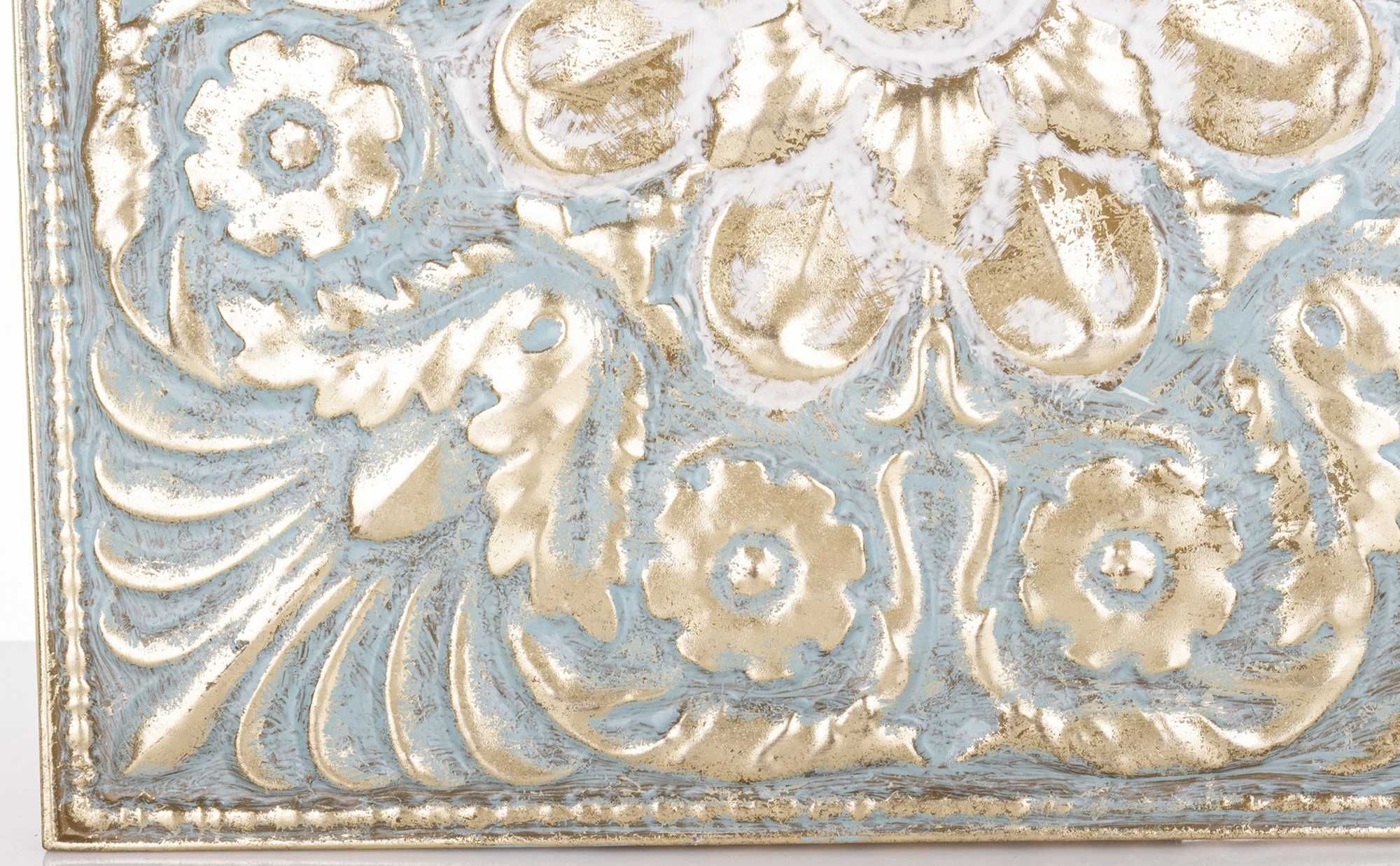 Metalowa Dekoracja Ścienna kwadratowy panel dekoracyjny z metalu176898