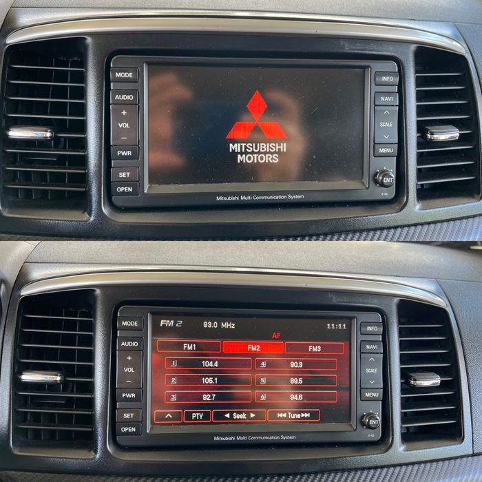 Продам магнитолу на Mitsubishi Lancer X