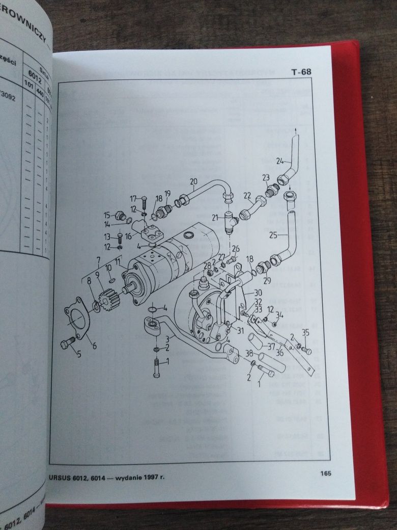 katalog części zamiennych Ursus  6012, 6014 oryginał