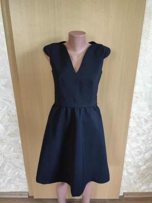 Шикарное вечернее черное платье миди ZARA S-M 44-46 размер