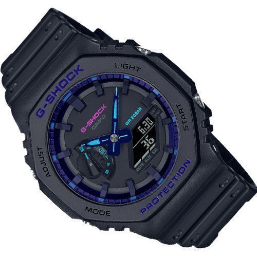 Мужские часы Casio GA-2100VB-1A! Оригинал! Фирменная гарантия 2 года!