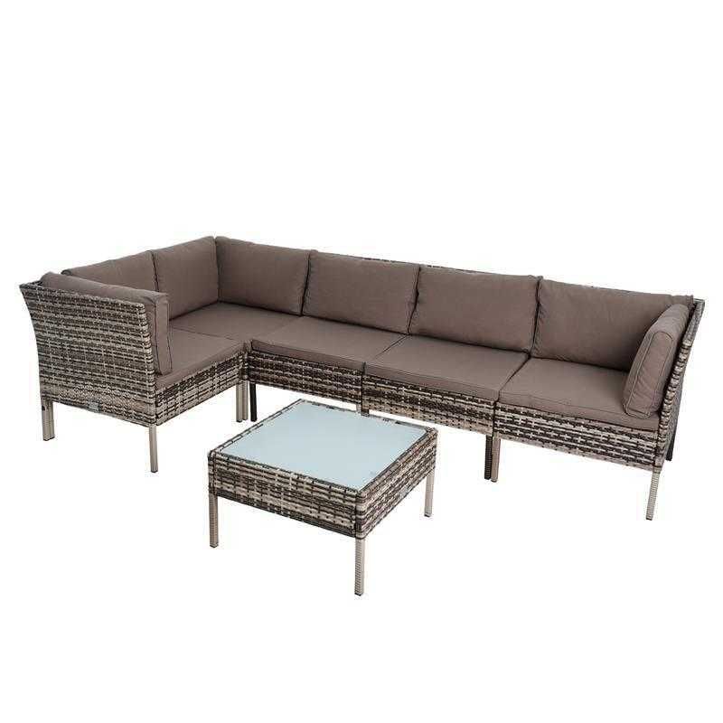 narożnik sofa ogrodowa ogrodowy rattan stół 24h wiele możliwosci FOTEL